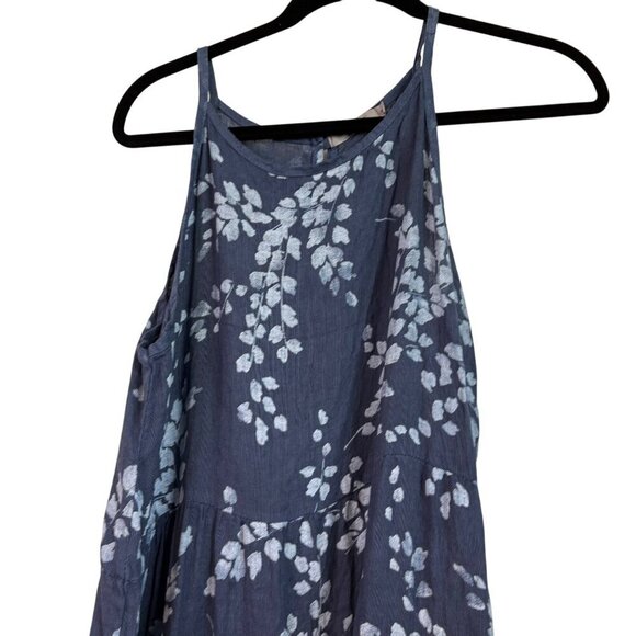 Anthropologie | Luisa Perla 100% Linen Midi Length High Neckline Dress Size S - Picture 6 of 14